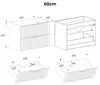 Waschtischunterschrank 60.2cm Adriel mit 2 Schubladen, Produktbild-Vorschau 6