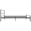 vidaXL Bettgestell Grau Metall 180×200 cm Produktbild-Vorschau 3