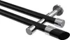 Interdeco Gardinenstange / Vorhangstange Schwarz / Chrom, Produktbild-Vorschau 1