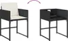 11-tlg. Garten-Essgruppe mit Kissen Schwarz Poly Rattan Produktbild-Vorschau 8