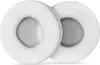 Two white ear pads for headphones are shown against a white background. Náhled obrázku produktu