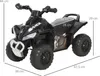 HOMCOM Porteur Enfants Quad 18-36 Mois dim. 67L x 38l x 44H Voir les images du produit 5
