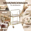 carrello da portata a 2 livelli in acciaio inox 68×40×80 cm Anteprima dell’immagine prodotto 5