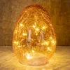 LED Osterei H16cm Rosa Glas Licht mit Timer Dekolampe Produktbild-Vorschau 6