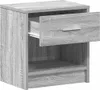 vidaXL Nachttisch mit Schublade Grau Sonoma 39x28x41 cm Produktbild-Vorschau 5