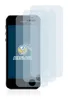 A black smartphone with multiple transparent screen protectors layered on top of it. Produktbild-Vorschau