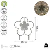 Gartenstecker mit LED "Blume" H30cm Eisen batteriebetrieben Produktbild-Vorschau 2