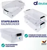 DEUBA® Aufbewahrungsboxen 6 x 30l mit Deckel und Rollen, Produktbild-Vorschau 5