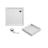 Schulte Duschwanne Adria 100x100 cm, Sanitäracryl Weiß, Set Produktbild-Vorschau 1