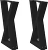 Two black table legs are shown against a white background. Náhled obrázku produktu