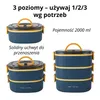 Pojemnik obiadowy Bento 2000 ml – 3-poziomowy, szczelny, do Podgląd zdjęcia produktu 3