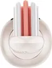 Close-up view of an electric toothbrush head with white and pink bristles. Voir les images du produit