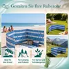 Lantigo Strandparavent Marine Muscheln 10m Windschutz Produktbild-Vorschau 5