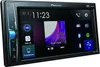 A Pioneer car stereo with a touchscreen display showing various app icons and music playback controls. Anteprima dell’immagine prodotto