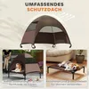 PawHut Hundeliege Outdoor mit Dach, Erhöhtes Hundebett für Produktbild-Vorschau 4