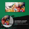 Dekor Leinwand Uhr Wandbilder Geräuschlos 60x30 Malerei Produktbild-Vorschau 5