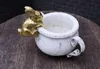 Dekofigur Hase kletternd gold H8,5cm Produktbild-Vorschau 2