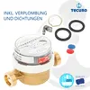 tecuro Wasserzähler mit Baulänge 110 mm, Q³ 2,5 m³/h, DN15, Produktbild-Vorschau 5