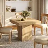 Tavolo da pranzo Tribesigns per 4 persone, 100*100 cm Anteprima dell’immagine prodotto 3