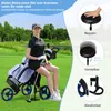 Wózek golfowy COSTWAY 3-kołowy składany wózek golfowy z Podgląd zdjęcia produktu 2