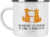 Mr. & Mrs. Panda Pott Füchse Liebe - Weiß - Geschenk, Produktbild-Vorschau 1