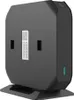 A black router device on a black stand, shown from a slight diagonal angle. Anteprima dell’immagine prodotto