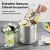 Beyond Silberner Eiswürfelbehälter mit Deckel und Zange Produktbild-Vorschau 6