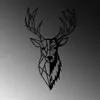 Wallity, Red Deer 2, nástěnná dekorace, černá, kov, 42 x 70 Náhled obrázku produktu 4