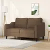 The Living Store 2-Sitzer-Sofa Braun 140 cm Stoff Produktbild-Vorschau 2