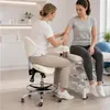 Cosmetische kapperskruk zadel met rugleuning en armleuning Productafbeelding-voorbeeld 10
