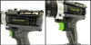 A close-up collage of a cordless drill, showing different angles of its body and features. Produktbild-Vorschau