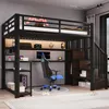 Lit superposé Flieks 90x200 cm avec bureau et étagère, lit Voir les images du produit 3
