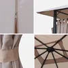 sweeek - Pavillon 3 x 3 m - Laube mit Vorhängen - Beige Produktbild-Vorschau 4