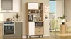 A kitchen and dining area with a multi-purpose cabinet and a dining table. Produktbild-Vorschau