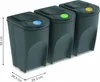 Kosz na śmieci Prosperplast SORTIBOX 3 x 35 l szary Podgląd zdjęcia produktu 11