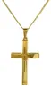 Gold Anhänger Kreuz mit Goldkette massiv 585 - 14 Karat Produktbild-Vorschau 3
