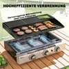 Outsunny Gasgrill 7,5 KW Tischgrill mit 3 Brenner Grillrost Produktbild-Vorschau 4
