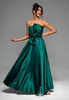 Ombre Abendkleid Satin Maxi grün S Produktbild-Vorschau 2