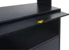 A close-up view of a black cabinet with a pull-out shelf and a gold handle. Anteprima dell’immagine prodotto