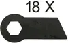 18 X Vertikutierer Ersatzmesser für Pattfield PE-BV 8738 Produktbild-Vorschau 1