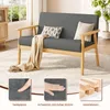Iropro 2-Sitzer-Sofa Stoff 113x67x75 cm Hellgrau Vintage Produktbild-Vorschau 11