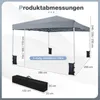 COSTWAY Pavillon 3x3m, Pop-Up Faltpavillon Produktbild-Vorschau 3
