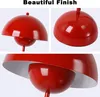 Collage of close-up shots of a red lamp, highlighting its finish and design. Anteprima dell’immagine prodotto