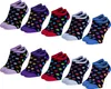 OCERA 10 Paar Damen Sneaker Socken mit buntem Punktemuster Produktbild-Vorschau 1