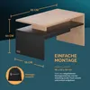CASARIA Couchtisch mit Stauraum Holz-Grau Produktbild-Vorschau 4