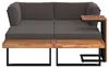 home24 Loungeset - 3-teilig - Akazie Massiv / Polyester Produktbild-Vorschau 5