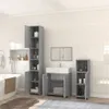 vidaXL 4-tlg. Badmöbel-Set Grau Sonoma Holzwerkstoff Produktbild-Vorschau 2