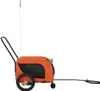 vidaXL Fahrradanhänger Hunde Orange und Schwarz Produktbild-Vorschau 5