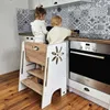Kids Helper Doppel Lernturm Weiß Eiche Montessori Produktbild-Vorschau 6