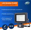 REV LED Strahler Fluter Flare Anthrazit IP44 20W 1700lm Produktbild-Vorschau 4